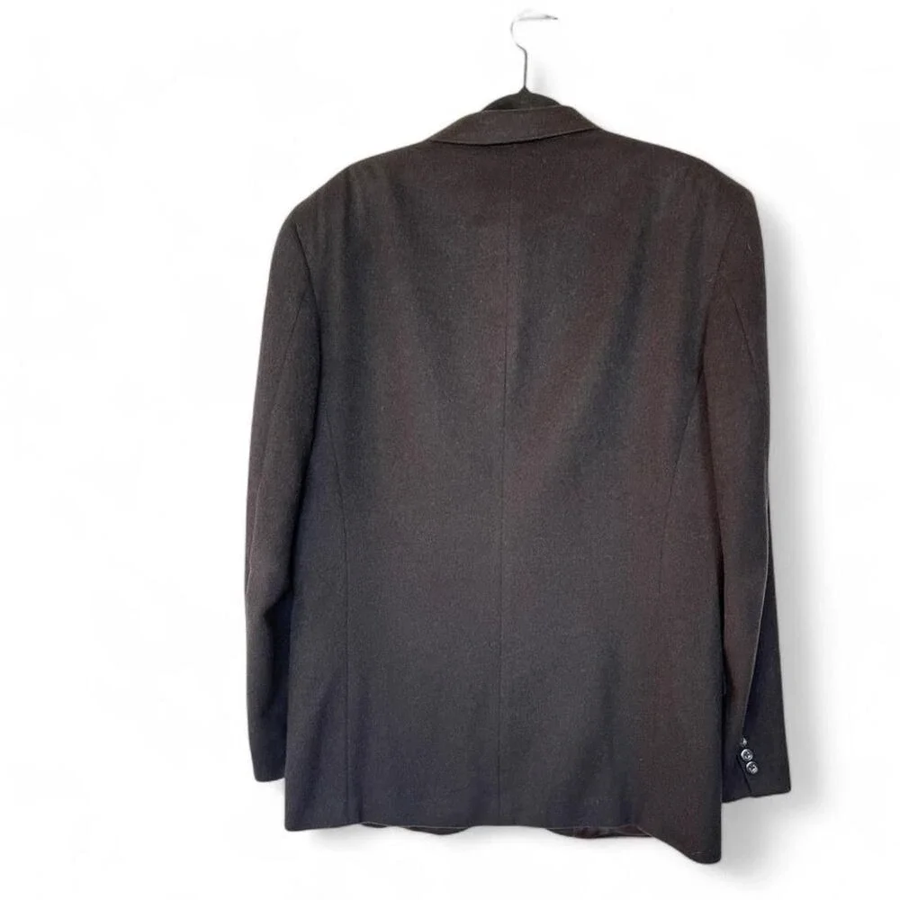 Bachrach Black Wool Blazer Jacket Business Career Size‎ 40 Long